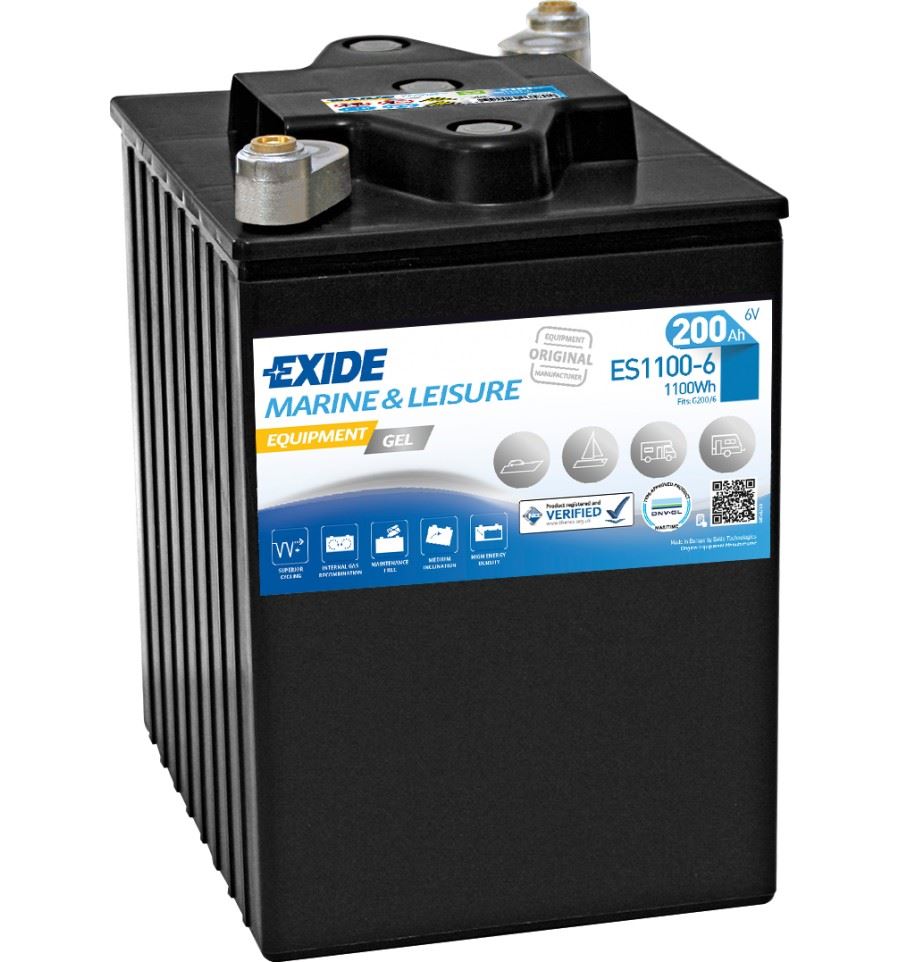 Imagen de Batería EXIDE ES1100-6 Marine & Leisure Equipment Gel 