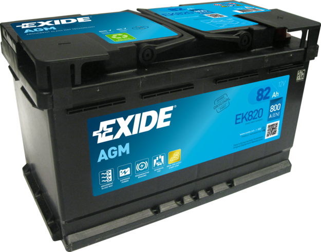 Imagen de Batería EXIDE EK820 Start-Stop AGM (equivale a TUDOR T820)