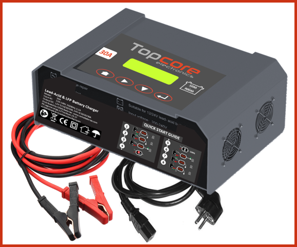 Imagen de Cargador TOPCORE 30A Plomo y Litio